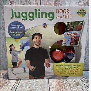 Juggling Book & Kit Beginners Learning Toy Ages 8